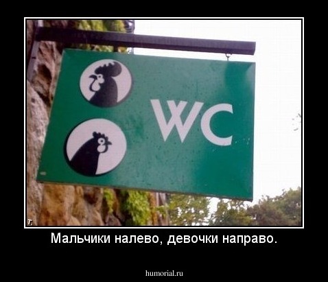 Мальчики налево, девочки направо.