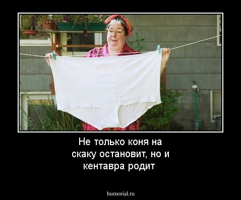 Не только коня на скаку остановит, но и кентавра родит