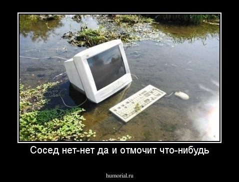 Сосед нет-нет да и отмочит что-нибудь