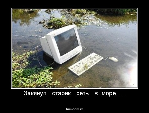 Закинул   старик   сеть   в  море.....