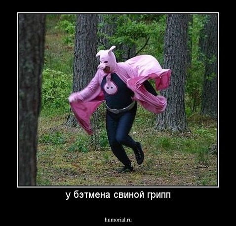 у бэтмена свиной грипп