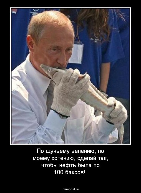 По щучьему велению, по моему хотению, сделай так, чтобы нефть была по 100 баксов!