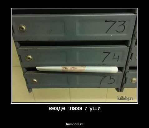 везде глаза и уши
