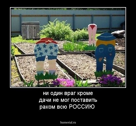 ни один враг кроме дачи не мог поставить раком всю РОССИЮ 
