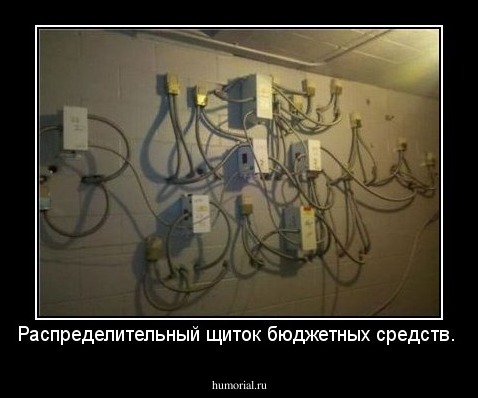 Распределительный щиток бюджетных средств.