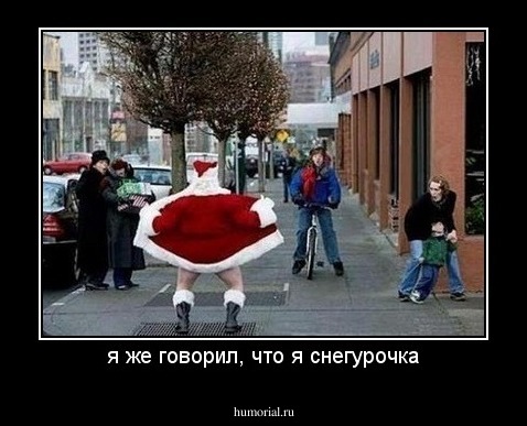 я же говорил, что я снегурочка