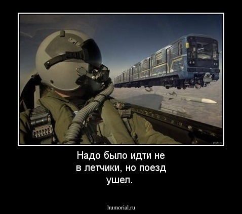 Надо было идти не в летчики, но поезд ушел.