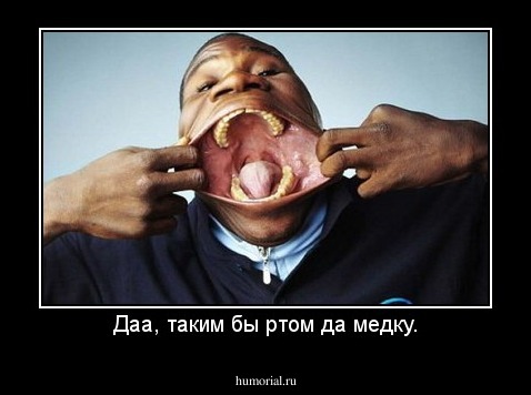 Даа, таким бы ртом да медку.