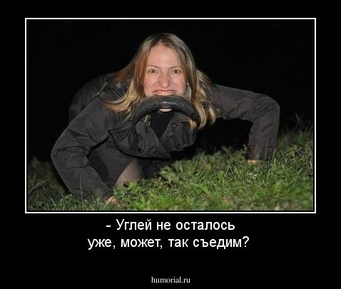 - Углей не осталось уже, может, так съедим?