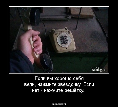 Если вы хорошо себя вели, нажмите звёздочку. Если нет - нажмите решётку.