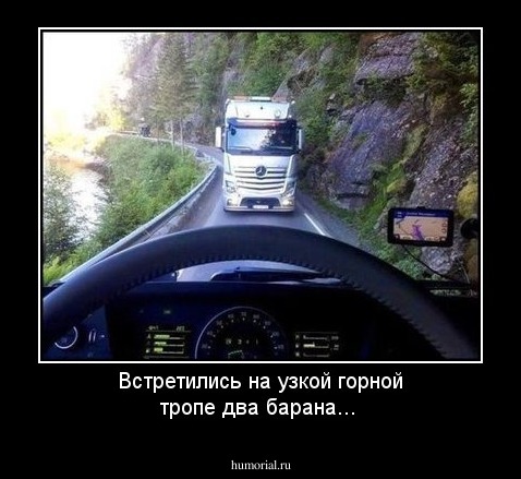 Встретились на узкой горной тропе два барана...