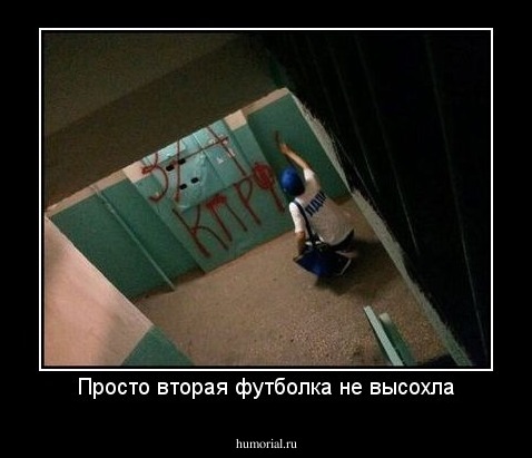 Просто вторая футболка не высохла
