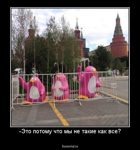 -Это потому что мы не такие как все?