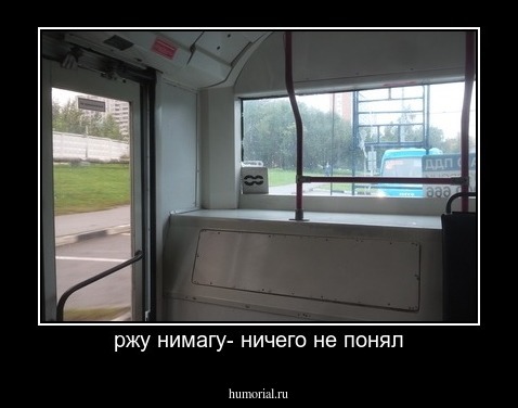 ржу нимагу- ничего не понял