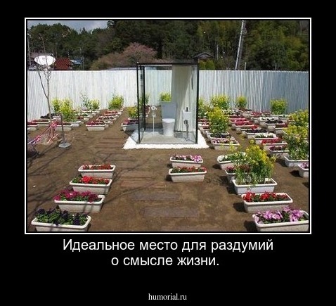 Идеальное место для раздумий о смысле жизни.