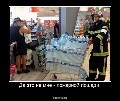 Да это не мне - пожарной лошади.