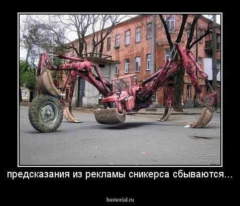 предсказания из рекламы сникерса сбываются...