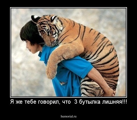 Я же тебе говорил, что  3 бутылка лишняя!!!