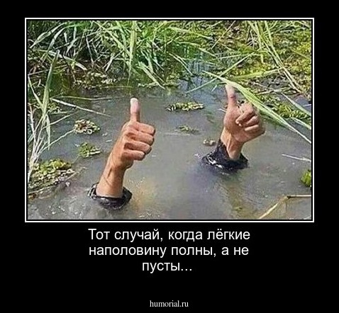 Тот случай, когда лёгкие наполовину полны,  а не пусты...