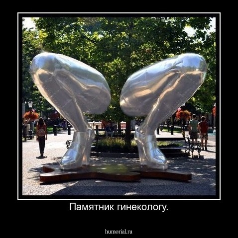 Памятник гинекологу.