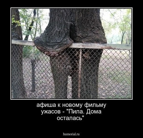 афиша к новому фильму ужасов - "Пила. Дома осталась"