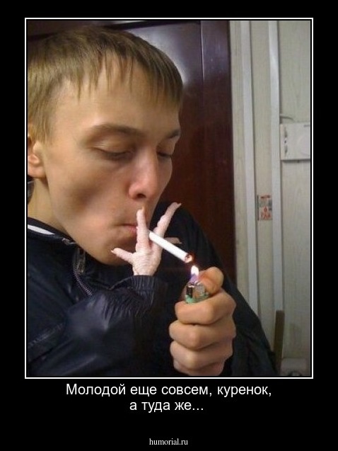 Молодой еще совсем, куренок, а туда же...
