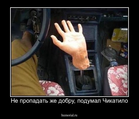 Не пропадать же добру, подумал Чикатило