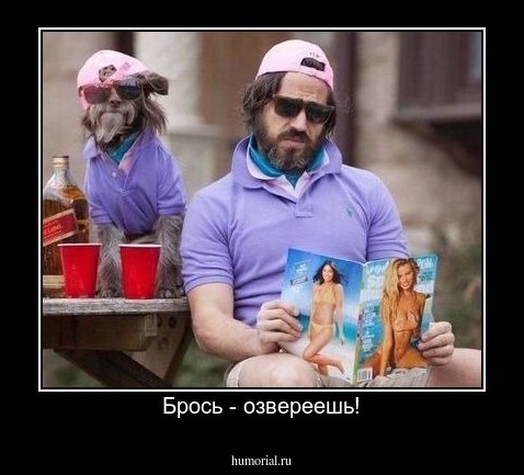 Брось - озвереешь!