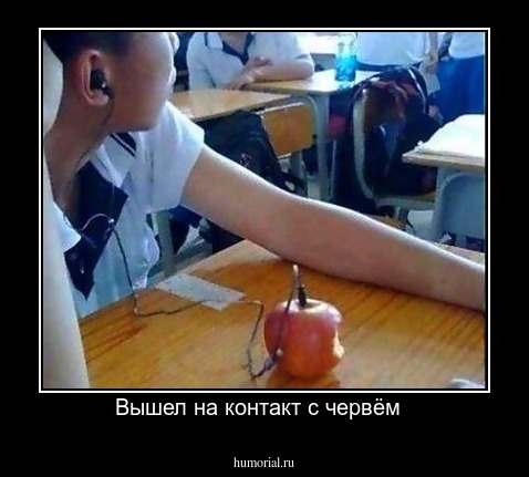 Вышел на контакт с червём  
