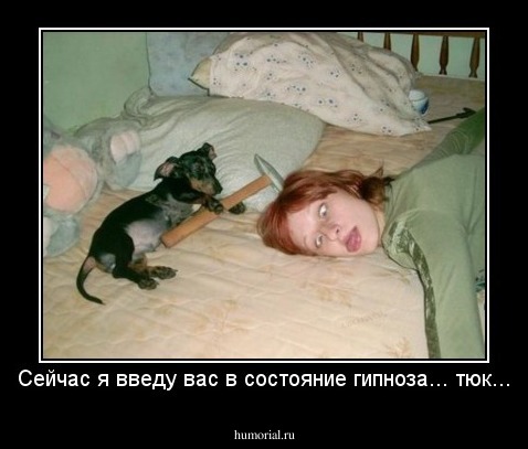 Сейчас я введу вас в состояние гипноза... тюк...