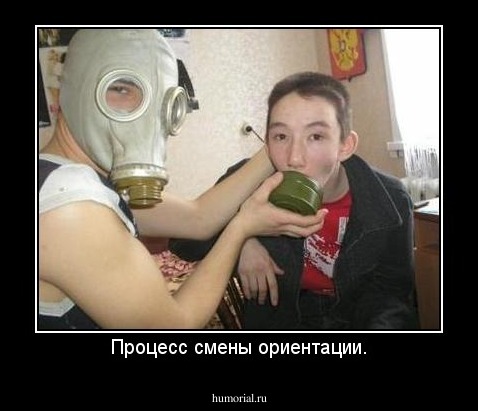 Процесс смены ориентации.
