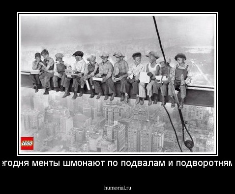 Сегодня менты шмонают по подвалам и подворотням...