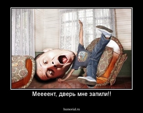 Меееент, дверь мне запили!!