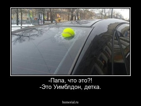 -Папа, что это?!
-Это Уимблдон, детка.