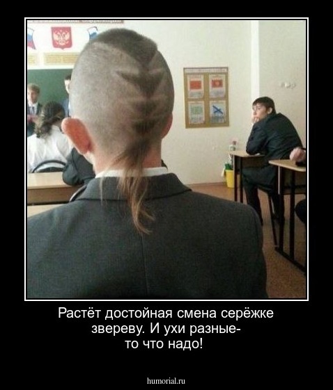 Растёт достойная смена серёжке звереву. И ухи разные- то что надо!