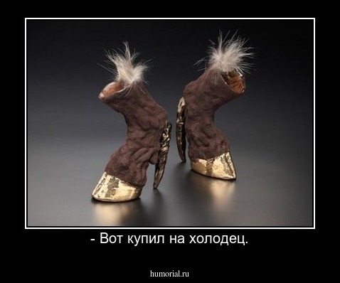 - Вот купил на холодец.