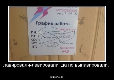 лавировали-лавировали, да не вылавировали.