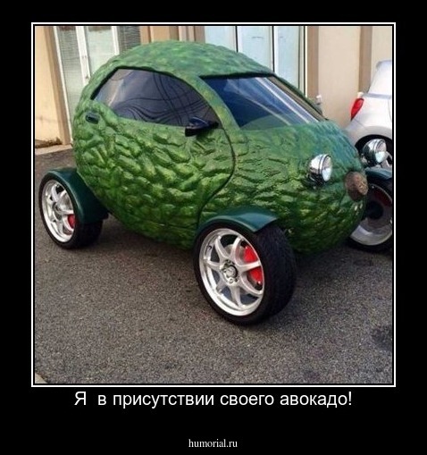 Я  в присутствии своего авокадо!