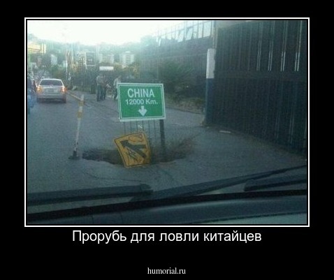 Прорубь для ловли китайцев
