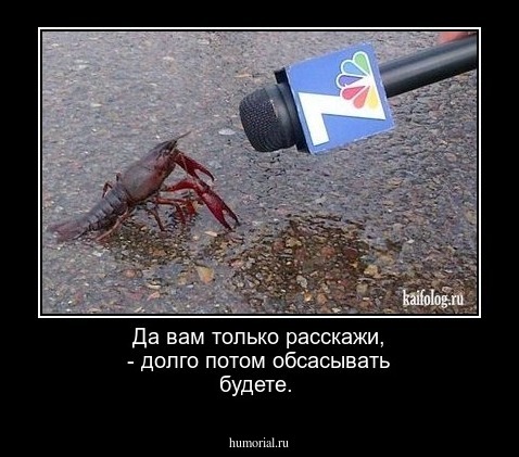 Да вам только расскажи, - долго потом обсасывать будете.
