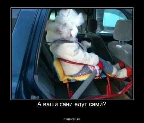 А ваши сани едут сами?
