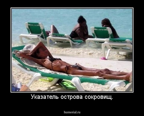 Указатель острова сокровищ.