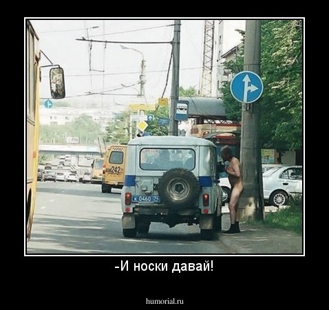 -И носки давай!