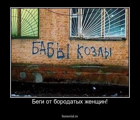Беги от бородатых женщин!