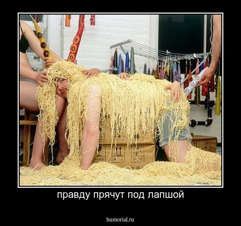 правду прячут под лапшой