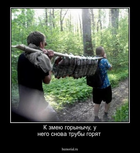 К змею  горынычу,  у него  снова  трубы горят