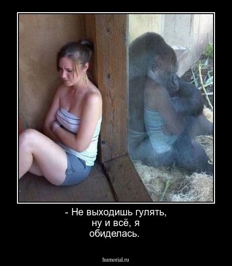 - Не выходишь гулять, ну и всё, я обиделась.