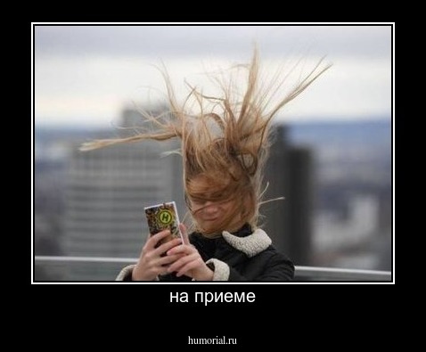 на приеме