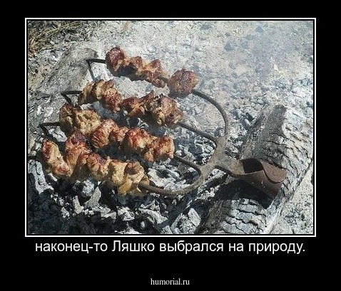 наконец-то Ляшко выбрался на природу.