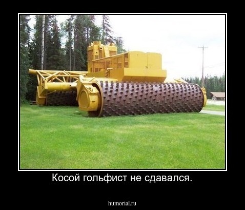 Косой гольфист не сдавался.